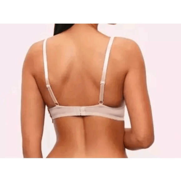 Frederick's of Hollywood Women's Sz 32C Nude Krystal Micro Push Up Bra - Picture 2 of 4